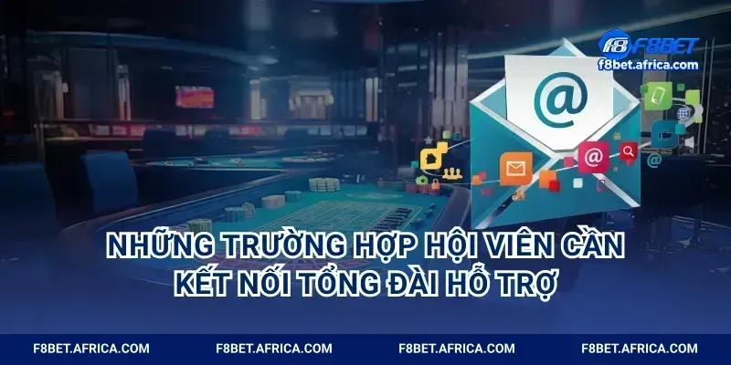 Những trường hợp hội viên cần kết nối tổng đài hỗ trợ